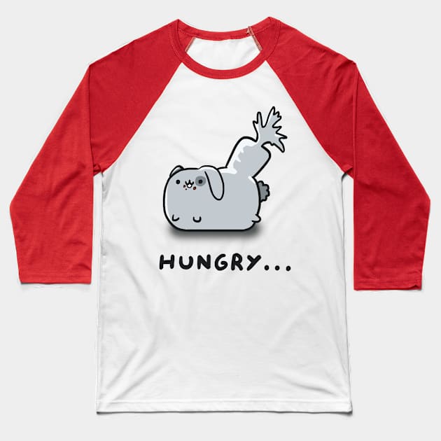 Hungry Bunny Baseball T-Shirt by Artbert